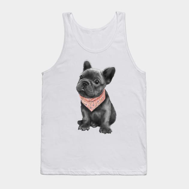 Frenchie Tank Top by LauraGraves